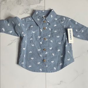 NWT little boys deer shirt